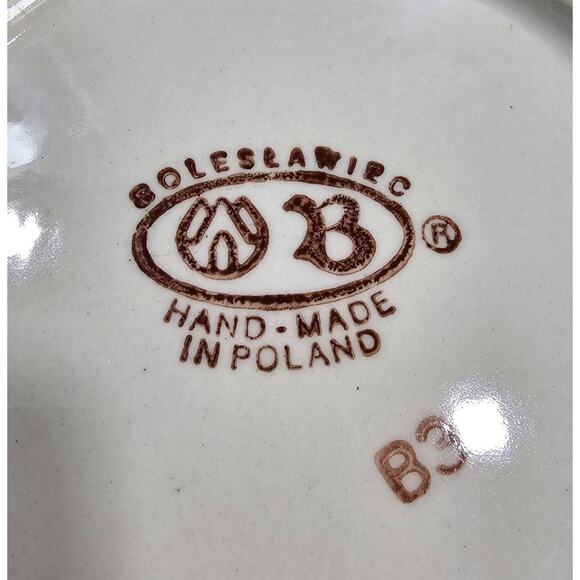 Bolesławiec Polish Pottery desert plates. - Picture 3 of 4